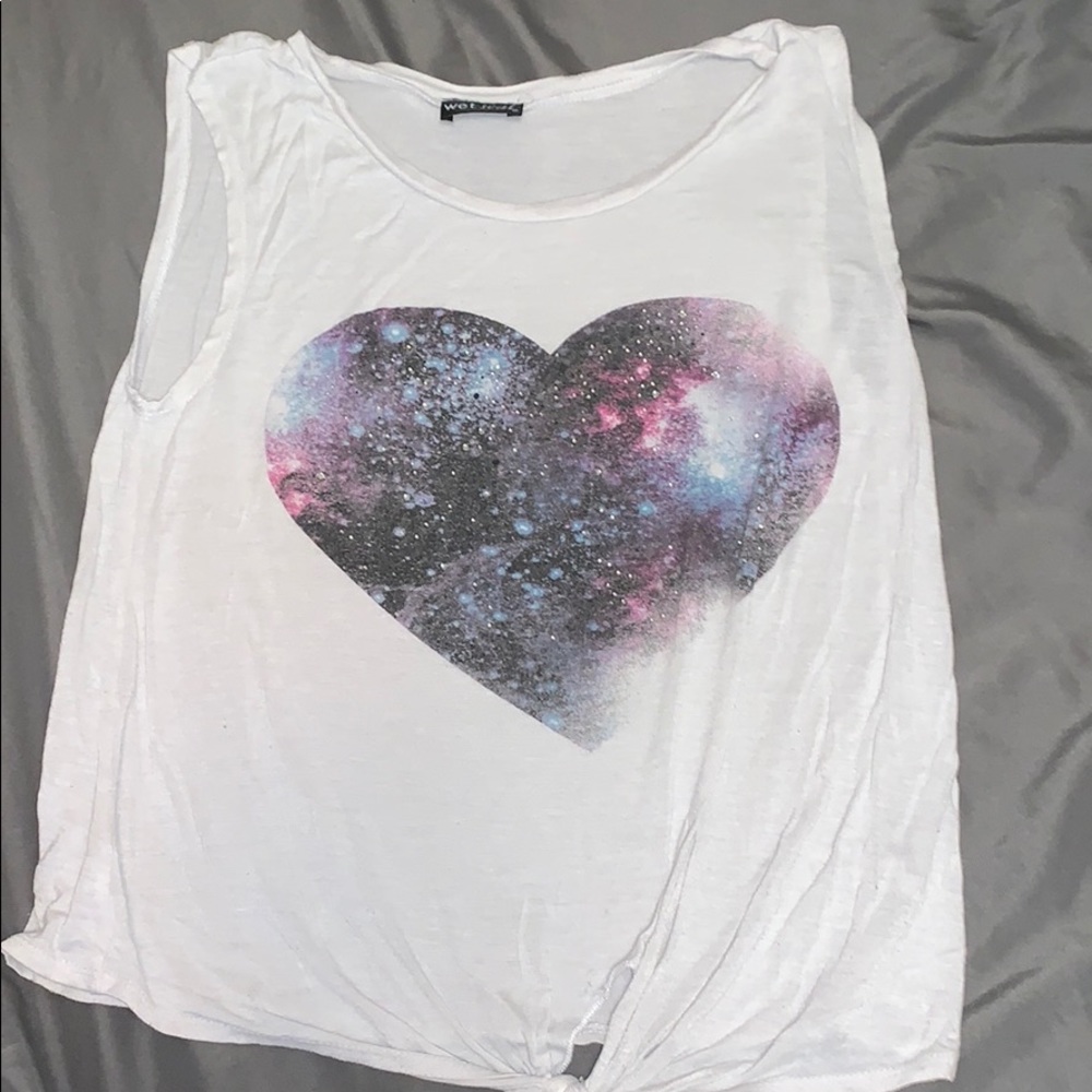 galaxy heart tank top!